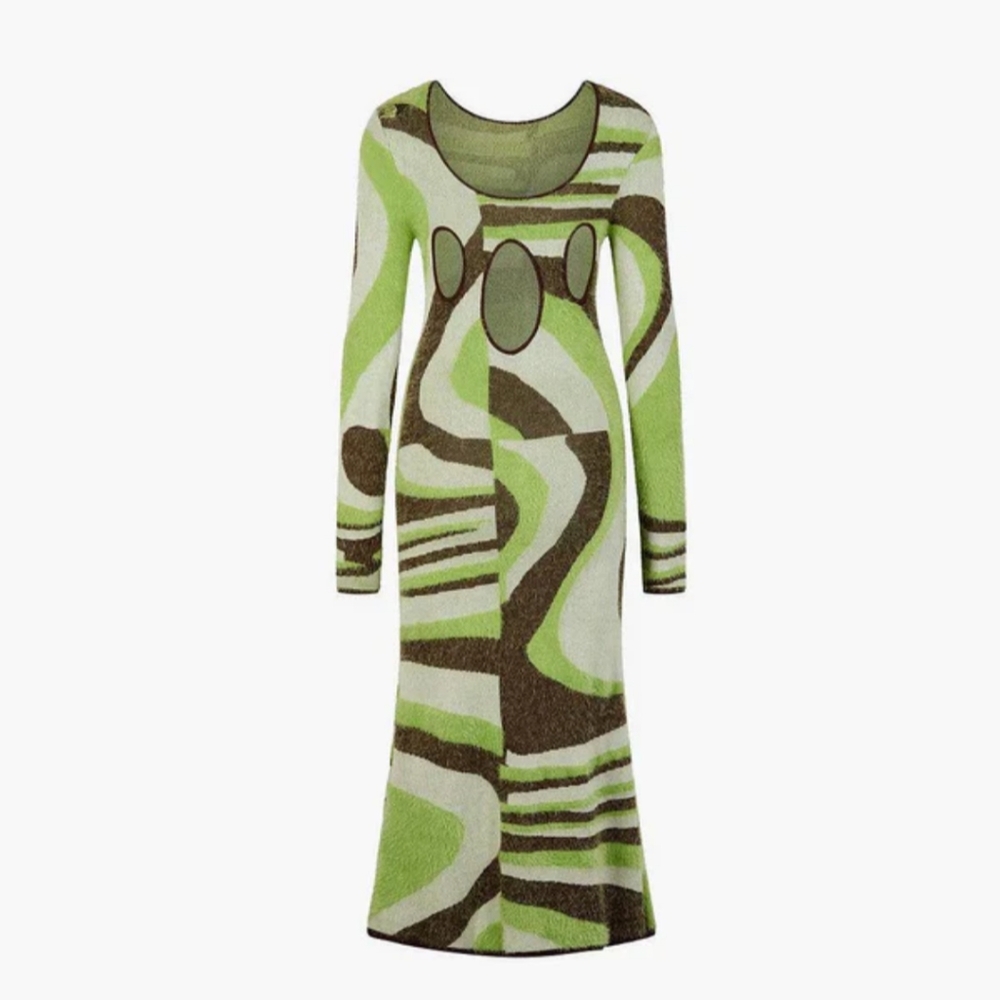 NWT Anthropologie House of Sunny Land cruise Hockney  Midi Dress*